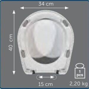 Copriwater Sedile wc per NORMAL 48 della AXA