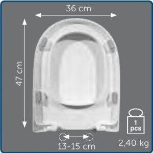 Copriwater Sedile wc per ABC della HIDRA