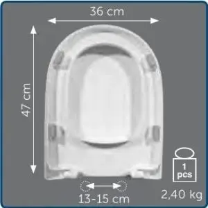 Copriwater Sedile wc per ABC della HIDRA