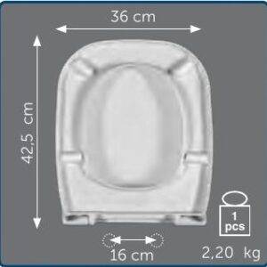 Copriwater Sedile wc per TESI NEW (TD50E) della IDEAL STANDARD