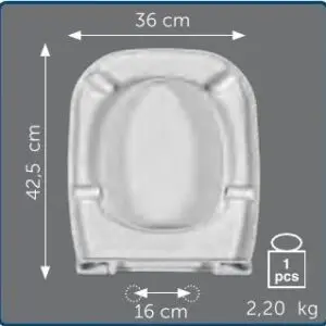 Copriwater Sedile wc per TESI NEW (TD50E) della IDEAL STANDARD