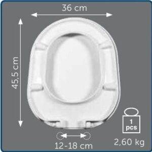 Copriwater Sedile wc per TONIC della IDEAL STANDARD