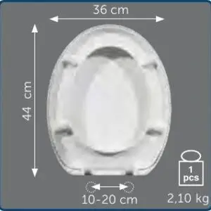 Copriwater Sedile wc per ICEBERG della VULCANO