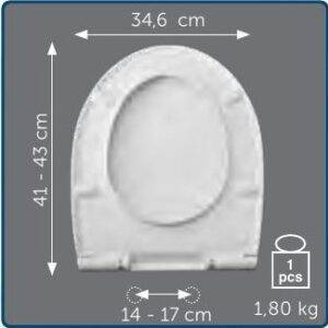 Copriwater Sedile wc per TONDA della IDEAL STANDARD