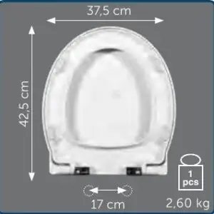 Copriwater Sedile wc per SOFT della NERO CERAMICHE