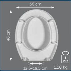 Copriwater Sedile wc per SEGESTA della EOS