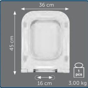 Copriwater Sedile wc per TERRA della FLAMINIA