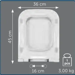 Copriwater Sedile wc per TERRA della FLAMINIA
