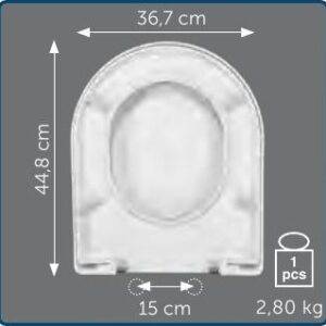Copriwater Sedile wc per SUBWAY della VILLEROY & BOCH