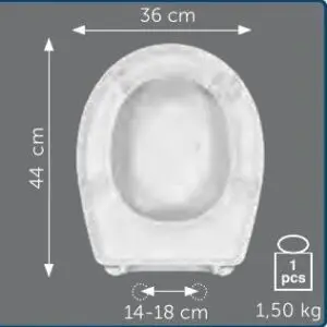 Copriwater Sedile wc per VICTORIA della ROCA