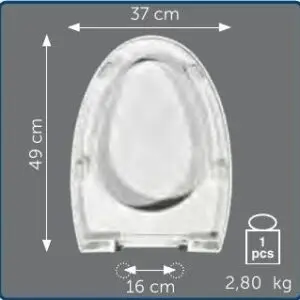 Copriwater Sedile wc per OVO della DISEGNO CERAMICA