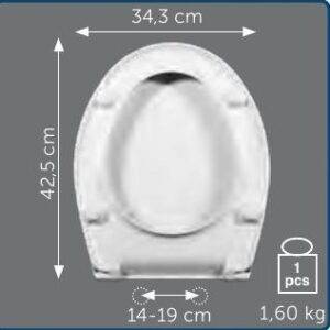 Copriwater Sedile wc per ZANVAS della IDEAL STANDARD
