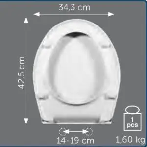 Copriwater Sedile wc per UP della SCIC