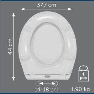Copriwater Sedile wc per SEGESTA della EOS