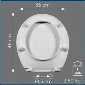 Copriwater Sedile wc per AMBRA della OLYMPIA