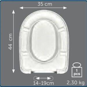 Copriwater Sedile wc per XENIA della GSI