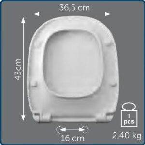 Copriwater Sedile wc per 500 della POZZI GINORI