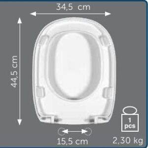 Copriwater Sedile wc per TESI (CLASSIC) della IDEAL STANDARD