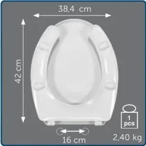 Copriwater Sedile wc per DISABILE CONFORT della ALICE