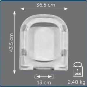 Copriwater Sedile wc per TRACCIA della GSI