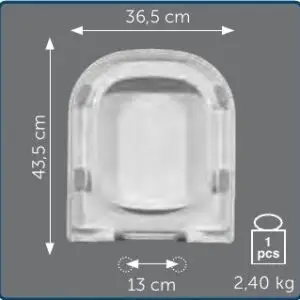 Copriwater Sedile wc per ALISEO della NERO CERAMICHE
