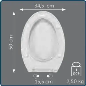 Copriwater Sedile wc per POLIS TD105 (T2) della CATALANO