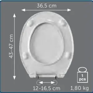 Copriwater Sedile wc per ALEXANDRA della CESABO