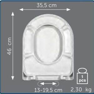 Copriwater Sedile wc per TOP LINE della HIDRA