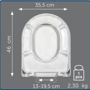 Copriwater Sedile wc per ASTRO della EOS