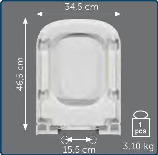 Copriwater Sedile wc per NEXT (TD104F) della HATRIA SPEA