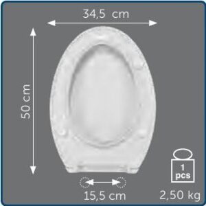 Copriwater Sedile wc per PATIO della JACOB DELAFON