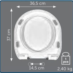 Copriwater Sedile wc per M2 45 della GALASSIA