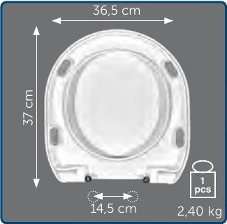 Copriwater Sedile wc per M2 45 della GALASSIA