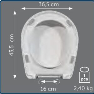Copriwater Sedile wc per NORMAL 52 della AXA