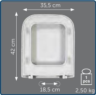 Copriwater Sedile wc per FANTASIA 2 della POZZI GINORI