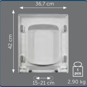 Copriwater Sedile wc per GLAZE della AZZURRA