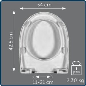 Copriwater Sedile wc per BOWL + 55 della GLOBO