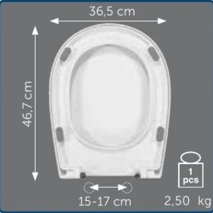 Copriwater Sedile wc per CLIO della EOS