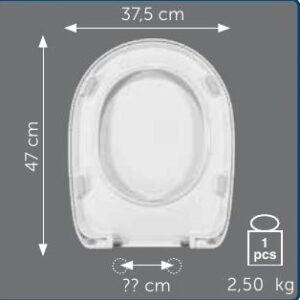 Copriwater Sedile wc per COMPACT della RAK