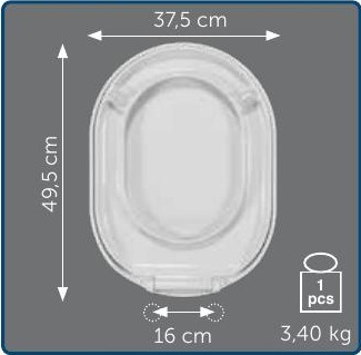 Copriwater Sedile wc per JOIN 71 della POZZI GINORI