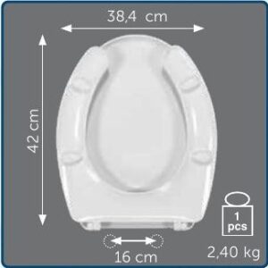 Copriwater Sedile wc per DISABILE KERASAN della KERASAN