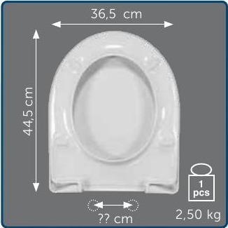 Copriwater Sedile wc per SELNOVA della GEBERIT