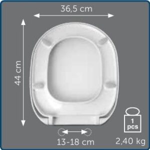 Copriwater Sedile wc per GENESI (T2) della GALASSIA