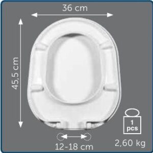 Copriwater Sedile wc per MAREA (T2) della CIELO