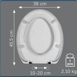 Copriwater Sedile wc per CLASSIC della GSI