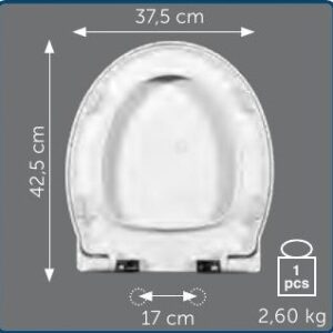 Copriwater Sedile wc per SOFT della NERO CERAMICHE
