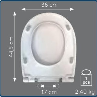 Copriwater Sedile wc per FLY (TD21F) della ESEDRA