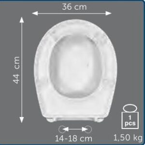 Copriwater Sedile wc per COLIBRI TD26F della POZZI GINORI
