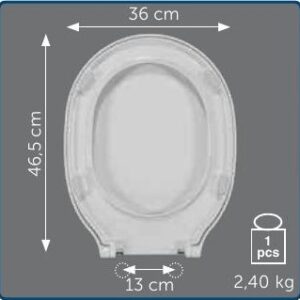 Copriwater Sedile wc per BOUQUET della SCARABEO