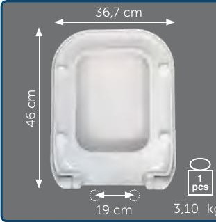 Copriwater Sedile wc per SHUI CONFORT della CIELO